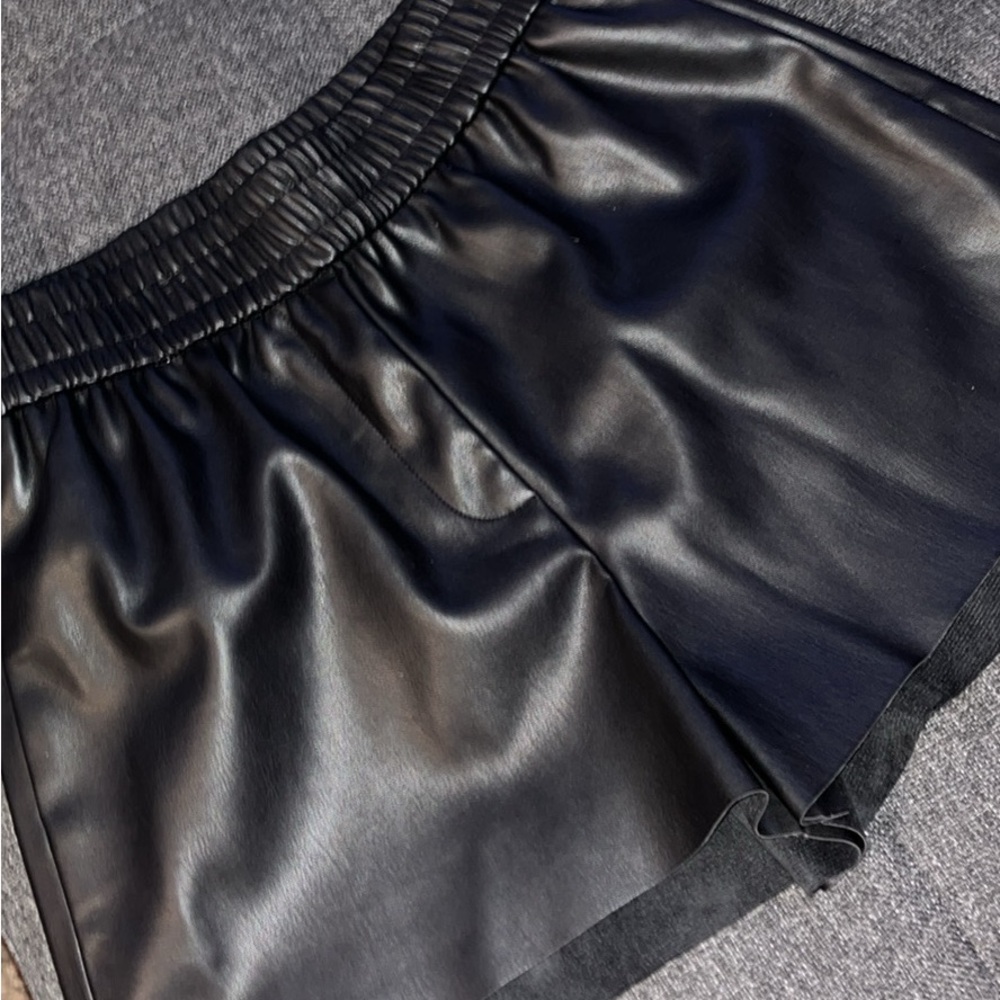 Zara faux leather shorts